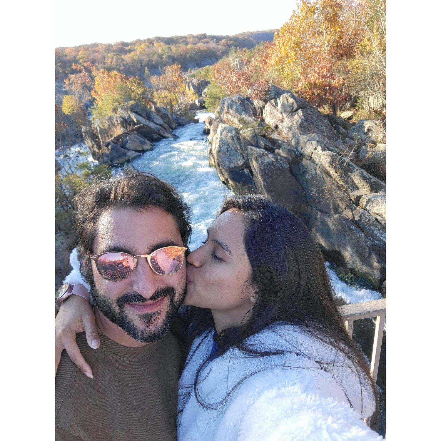 On this day, William shared more of his love for nature with Vanessa. First at Great Falls Park in Maryland, and then across the street among the Potomac cougars sipping wine at Old Angler's Inn.