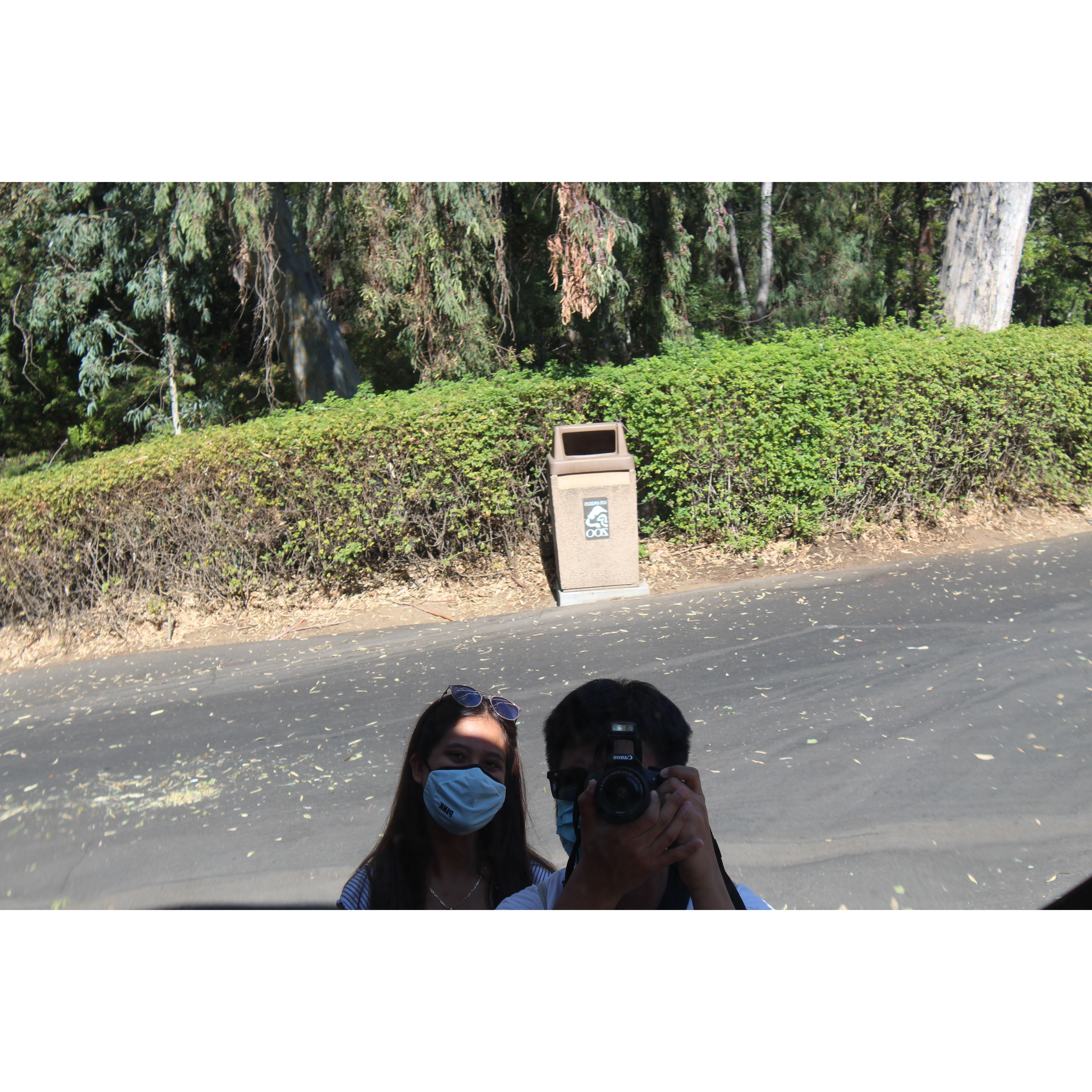 This was our first date at the LA zoo. We were already BF & GF.