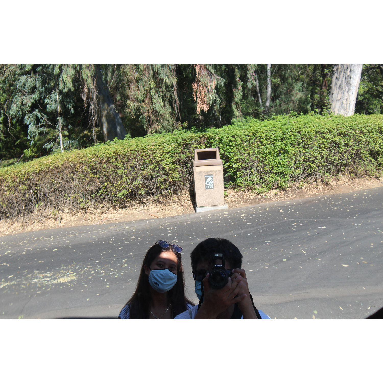This was our first date at the LA zoo. We were already BF & GF.