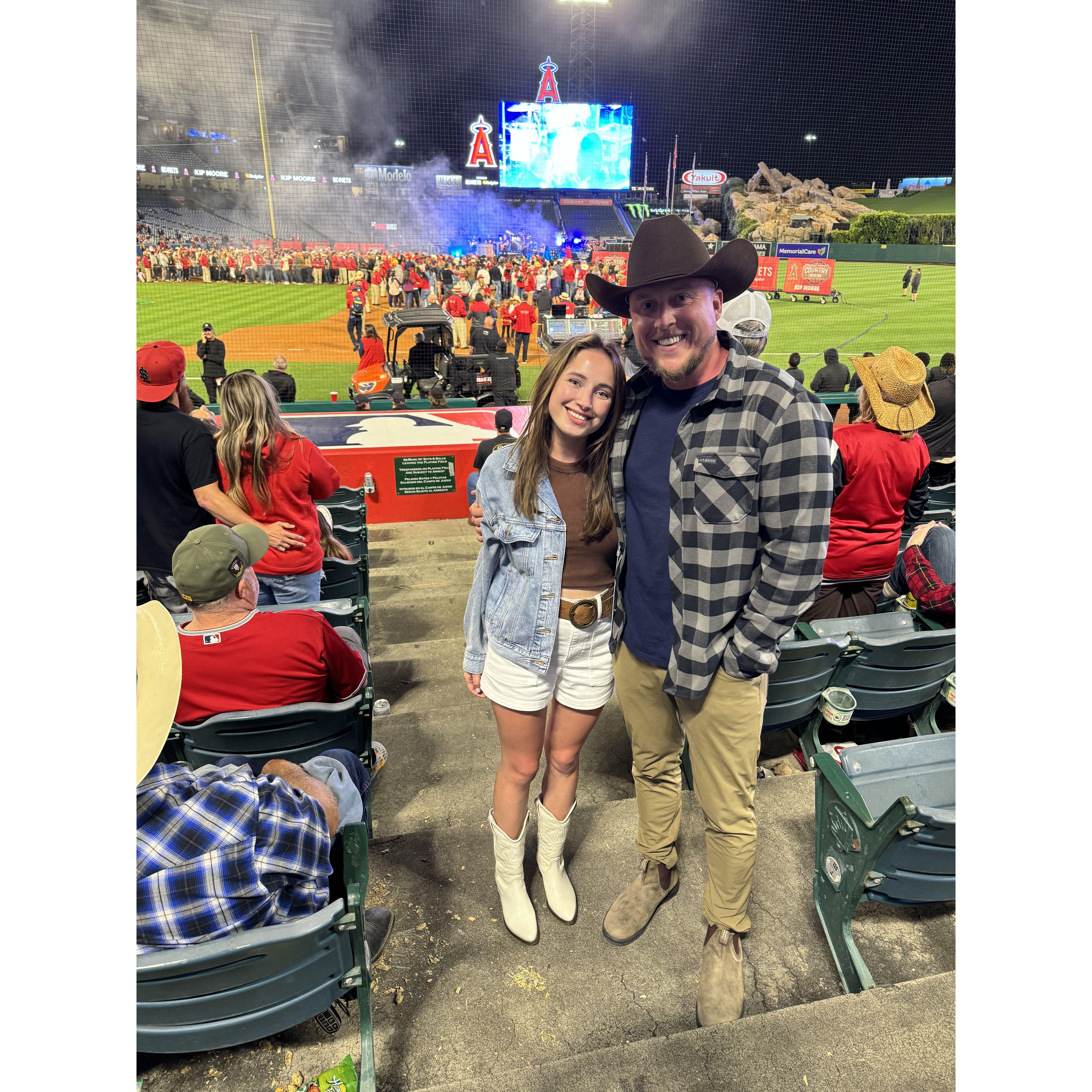 Kip Moore concert at Angel Stadium