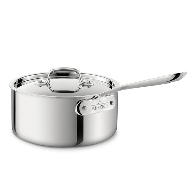 All-Clad Stainless Steel 3.5 qt. Covered Saucepan