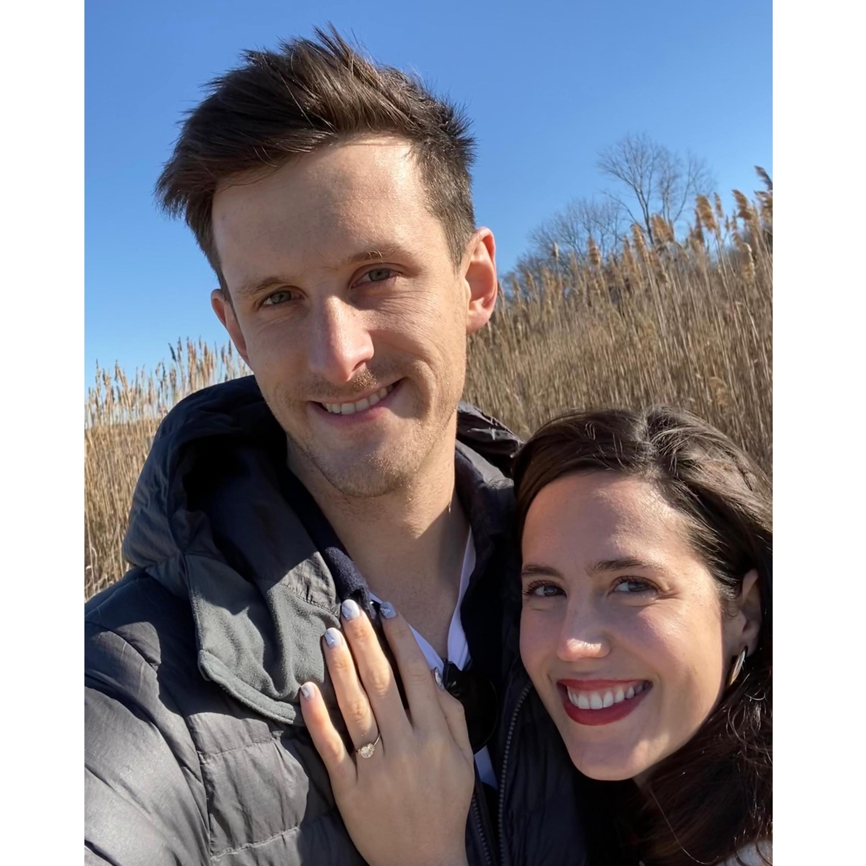 After getting engaged in Sag Harbor, NY (Jan 2020)