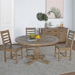 Quincy Reclaimed Pine Round Dining Table