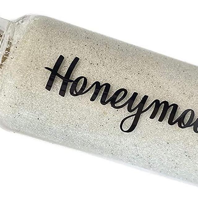 Tuscany Avenue Honeymoon Sand Keepsake Jar - Perfect Unique & Romantic Travel Gift Ideas for Bride or Newlywed Couple, Wedding Registry, Engagement and Bridal Shower Gifts - 40ml Glass