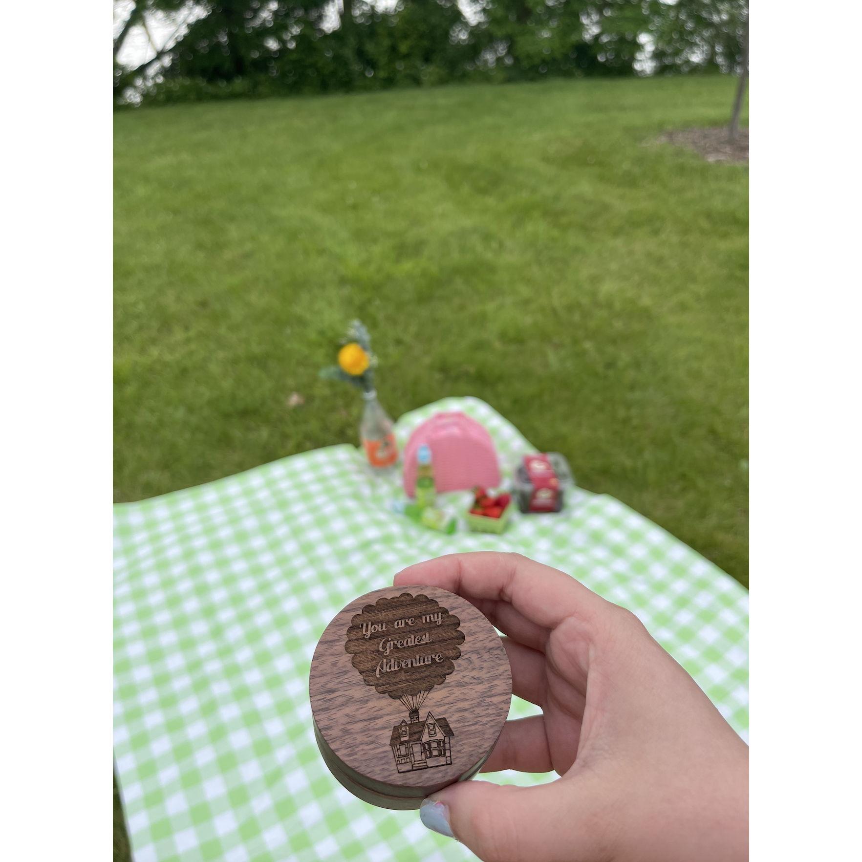 Anna's proposal: the ring box