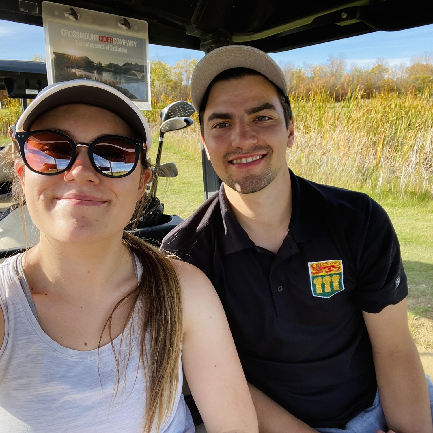 Our first golf tournament together. September 2021