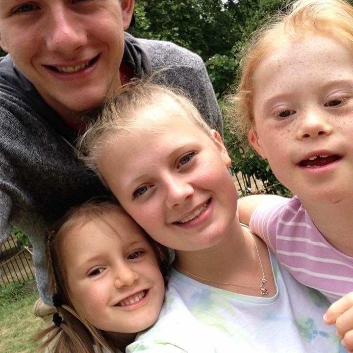Younger days with Thomas's sister Catharine (his Best Person!) and cousins Sarah and Elizabeth (our junior bridesmaids!)
