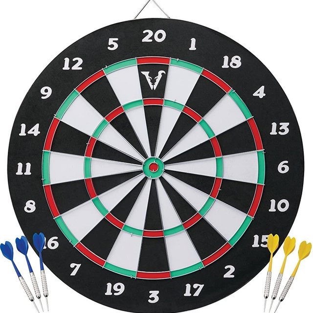 Viper Double Play 2-in-1 Baseball Dartboard with Darts