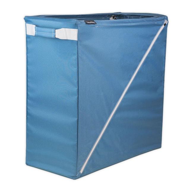 CleverMade® Sparrow Collapsible Steel Laundry Hamper in Blue