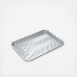 AtrauX Baking Cookie Sheet Pan Serving Tray Professional Baking Sheet for  oven Nonstick 15.3Lx11.5Wx2.0H inch Gold