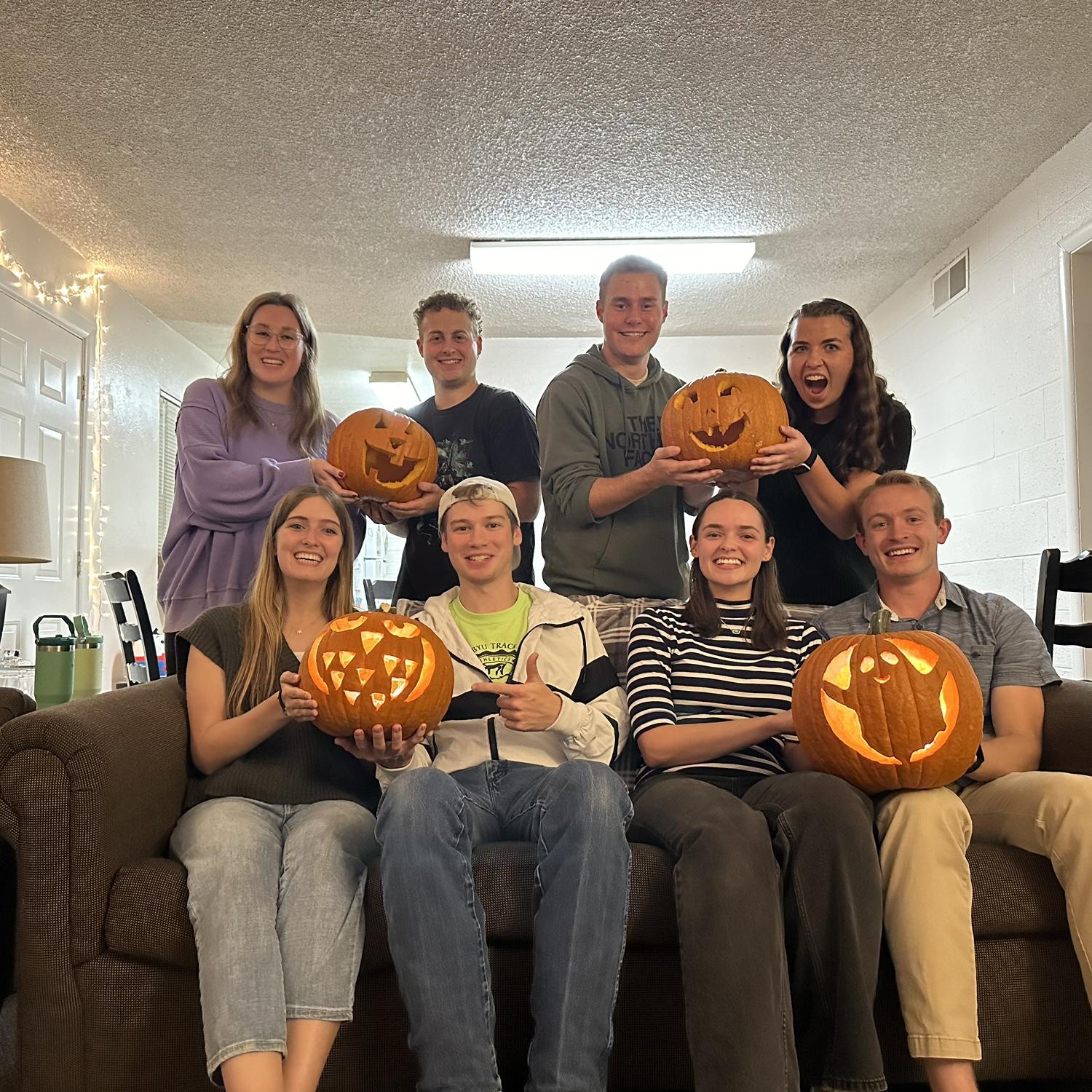 The group date where we first met! Shoutout to Kennedy - Ammon's date and Eliza's friend from freshman year who invited her (October 2024)