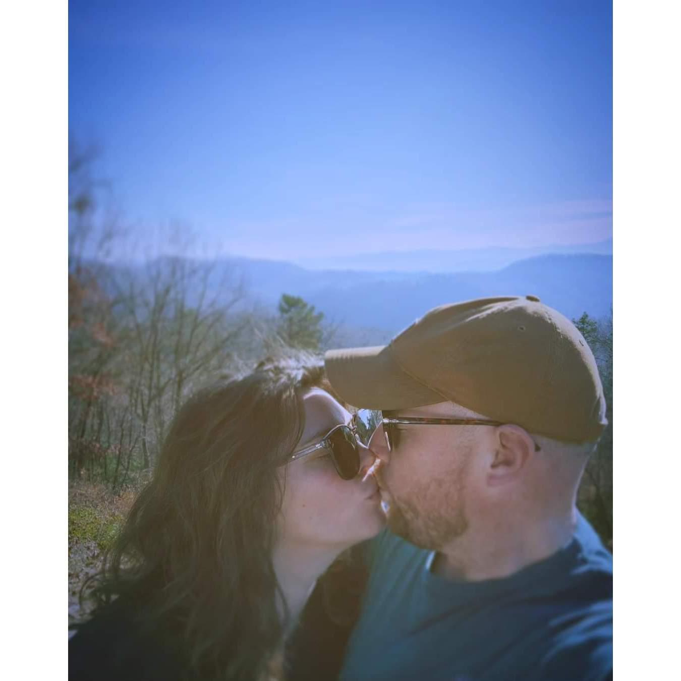 One of Jess's favorite pictures of all! We were trying to get the Smokey Mountains in the picture, but we didn't even notice.