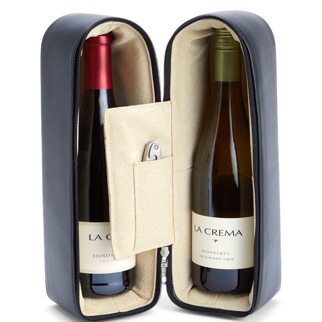 ROYCE New York Leather Double Wine Carrying Case