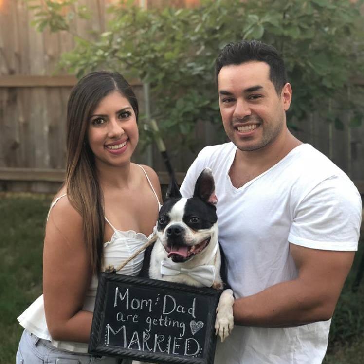 Batman helping his parents announce the big news!
