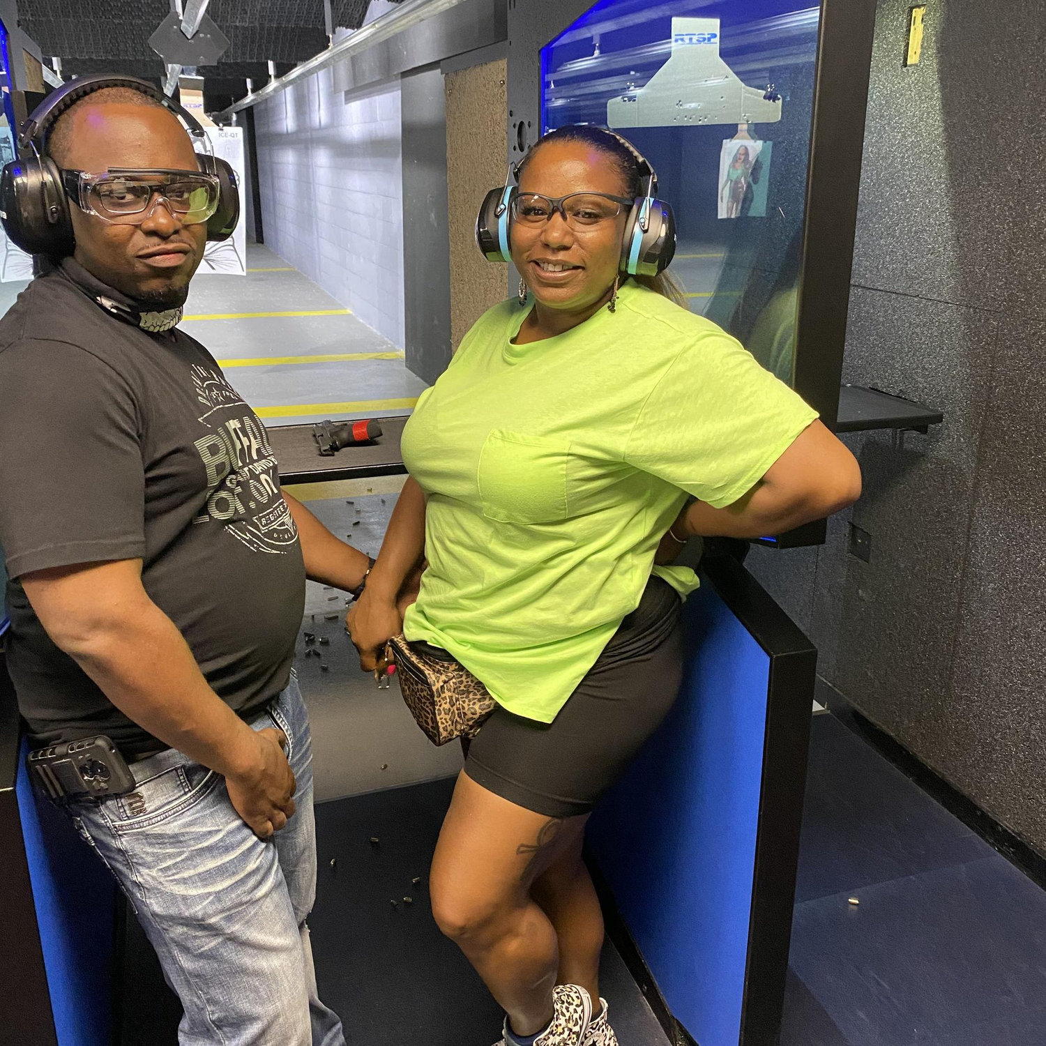 Gang Gang at the gun range sharpening skills.