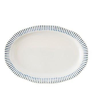 JuliskaSitio Stripe Indigo Serving Platter
