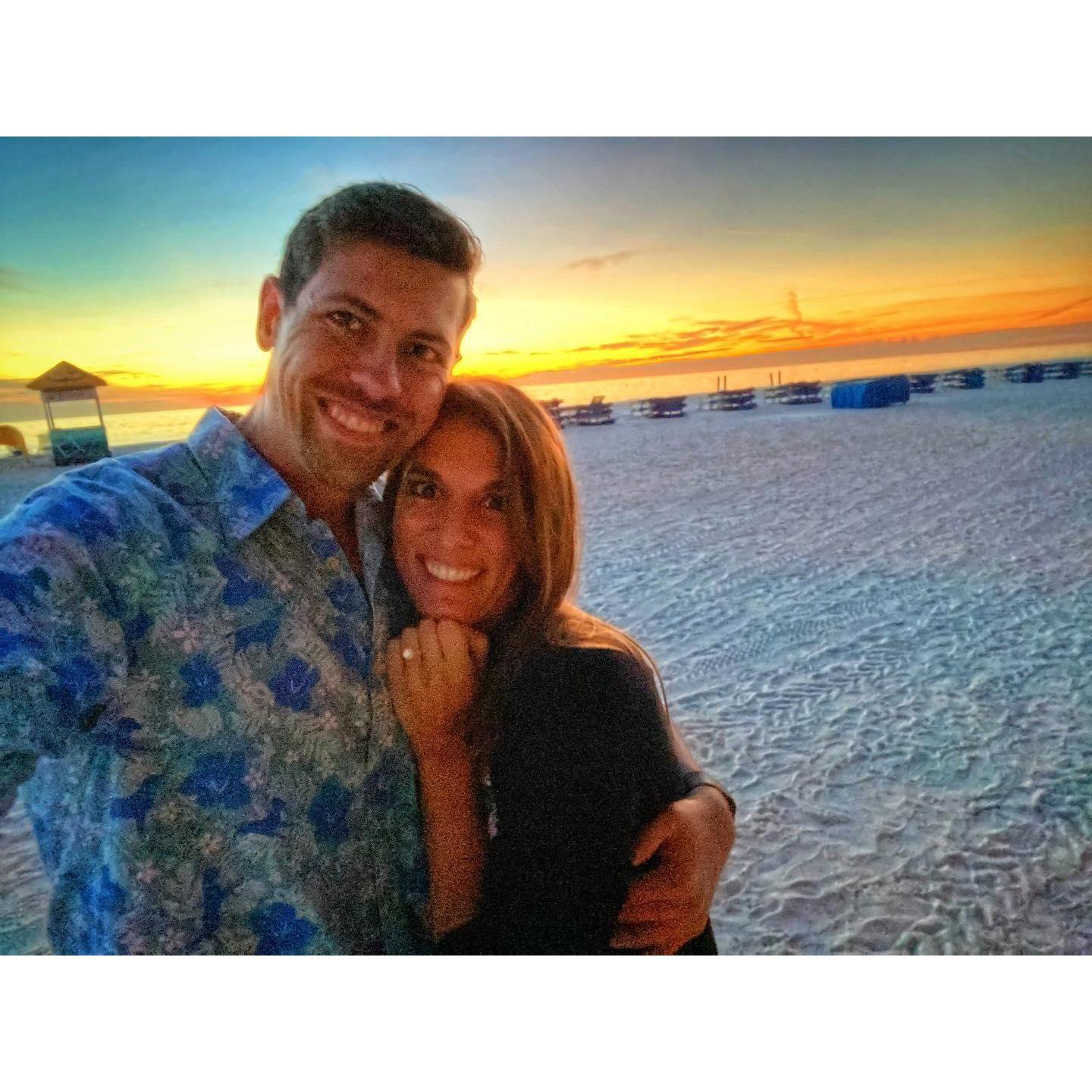 Our Sunset Beach Engagement in St. Pete Beach December 12, 2020!
