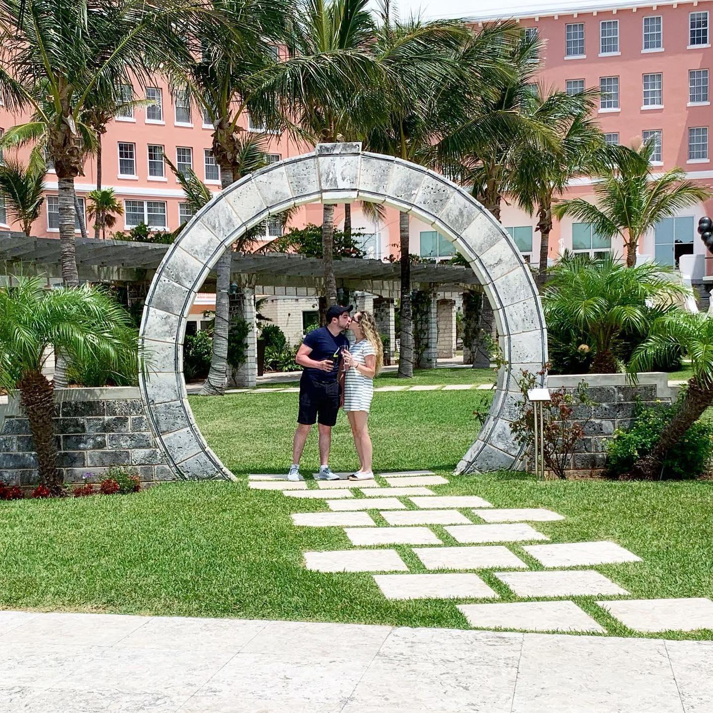 It's good luck to kiss under a moongate in Bermuda - Year Four