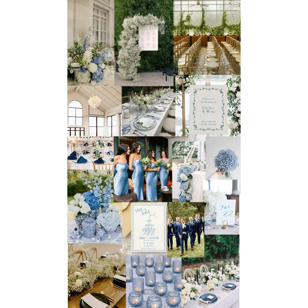 French blue inspired wedding