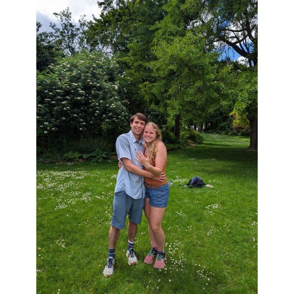 She said YES! @ Champs-Elysees