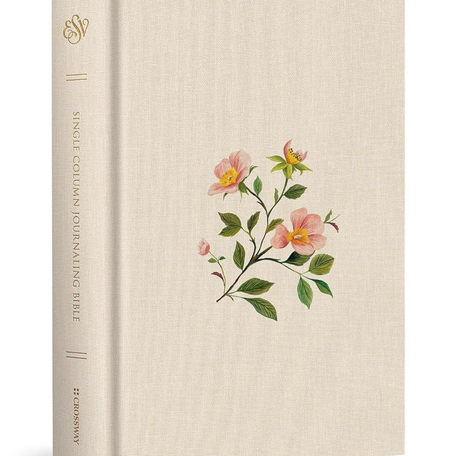ESV Single Column Journaling Bible (Cloth over Board, Rosehip Design): Holy Bible, English Standard Version