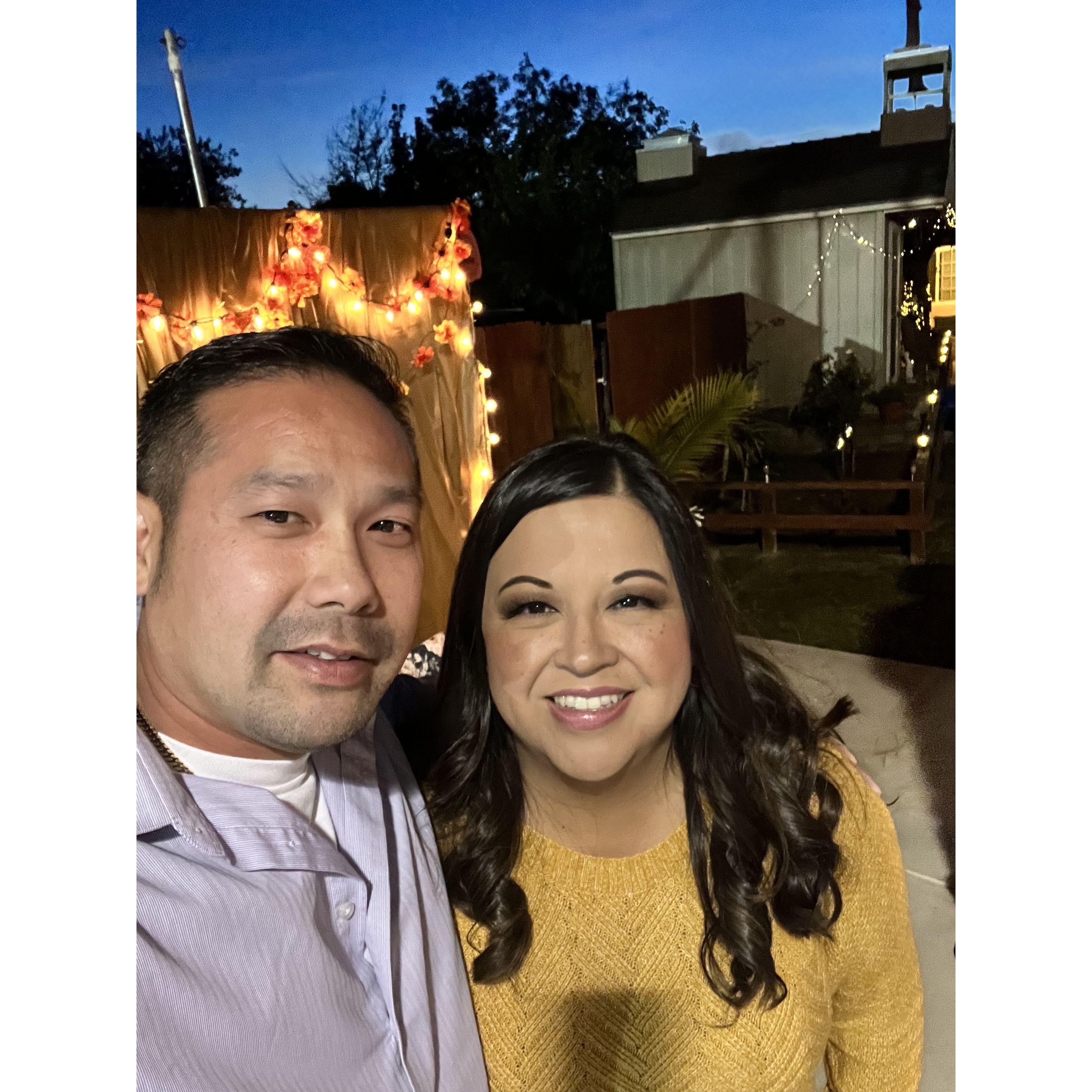 Our first Thanksgiving together.