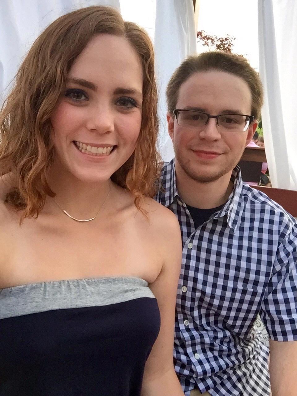 We shared an incredible dinner in Delaware on our first vacation together in July 2015.