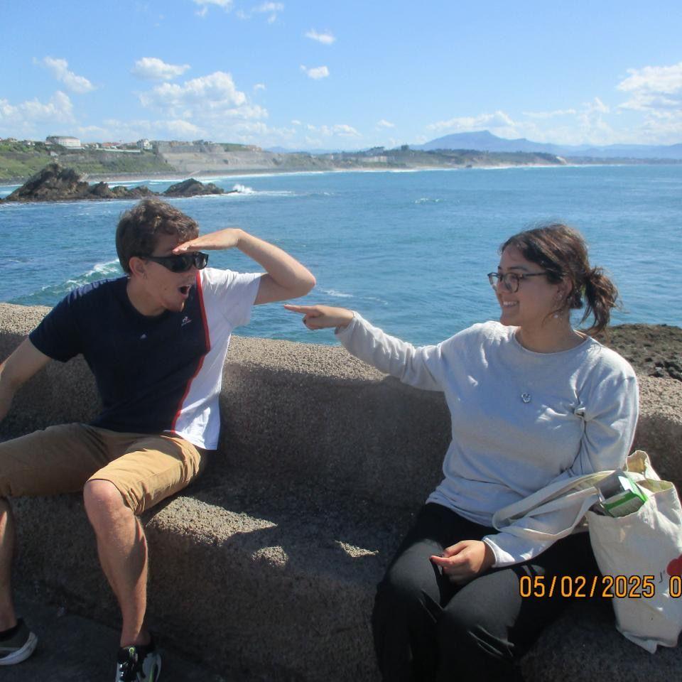 The first trip we took together in Biarritz, France.