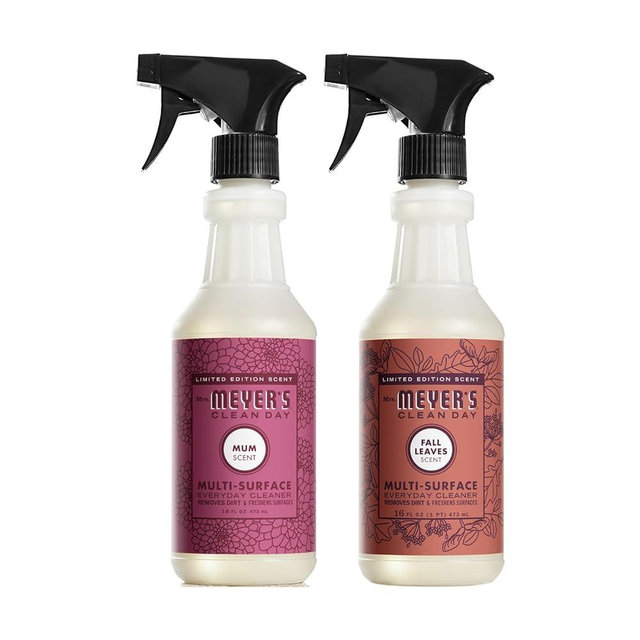 MRS. MEYER'S CLEAN DAY Multi-Surface Cleaner 2 Pack Variety, 16 OZ Each, 1 CT (Mum + Fall Leaves)