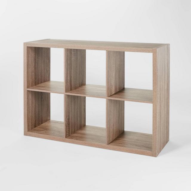 6 Cube Organizer Weathered Gray - Brightroom™