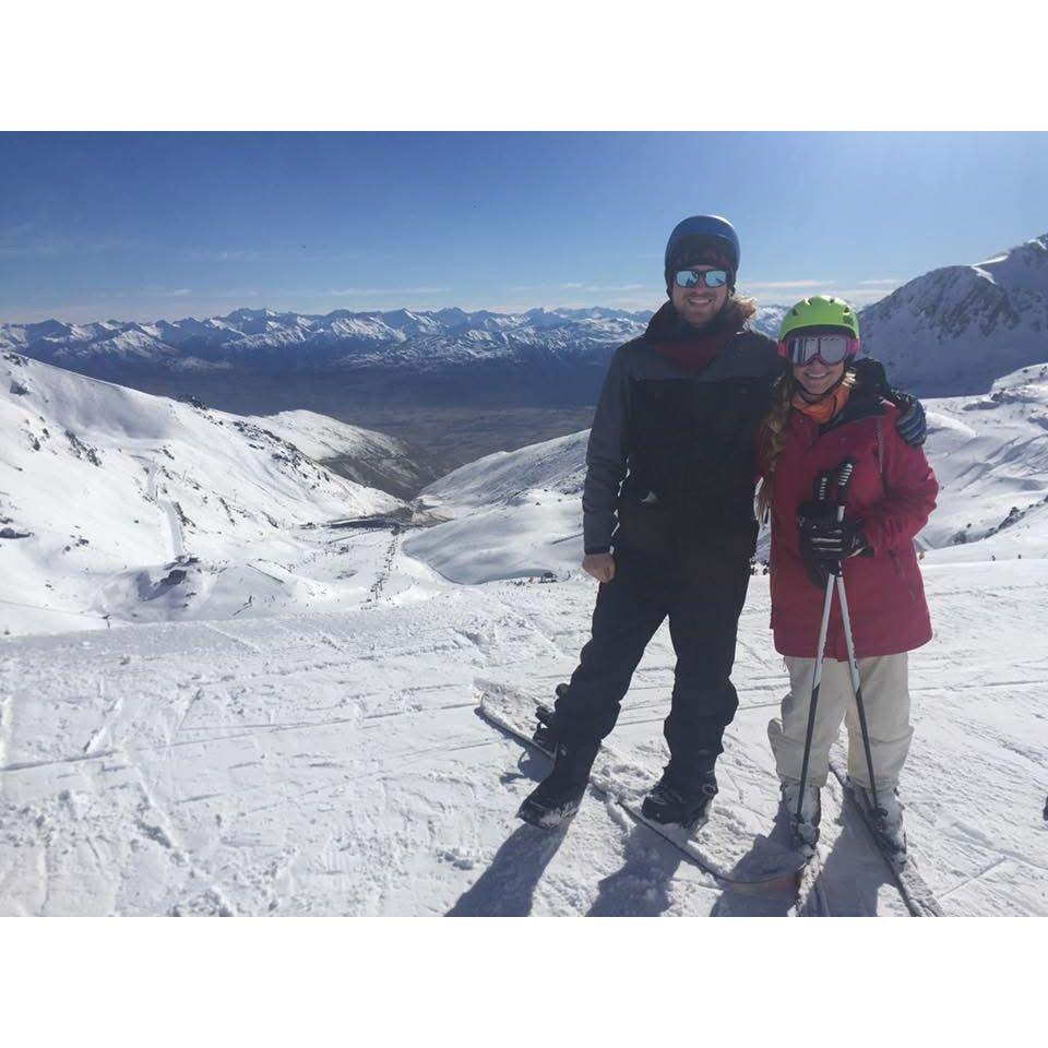 Learning to ski and snowboard together