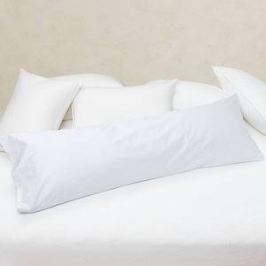 Sateen Cuddler Body Pillowcase - White