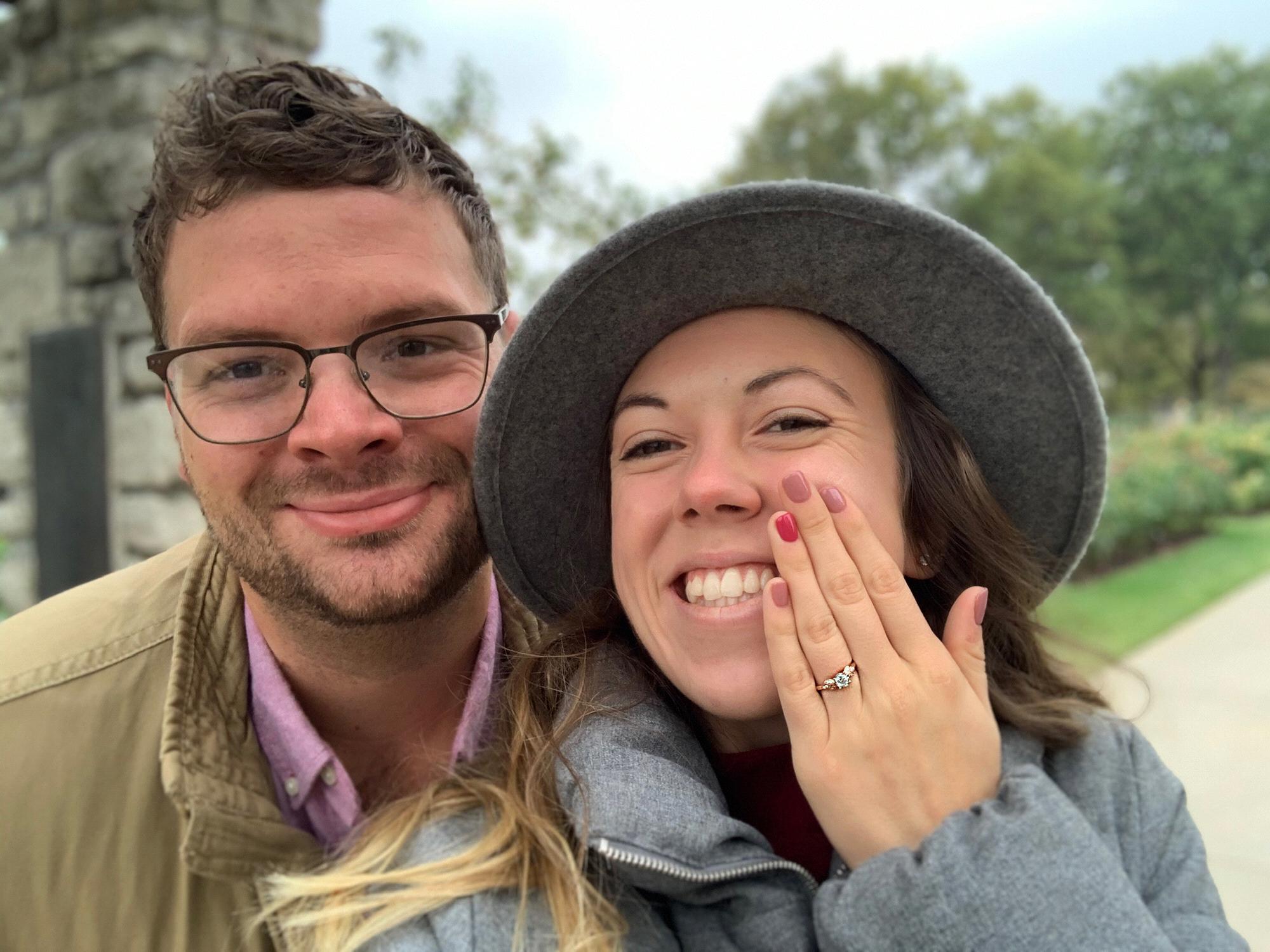 He put the REAL ring on it 💍
