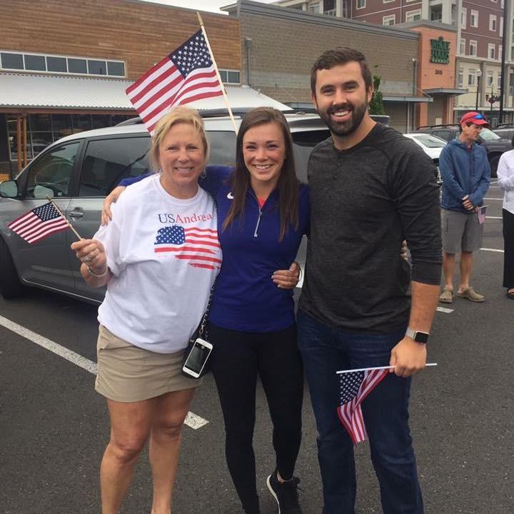 Send off to the Olympics with Molly, Trey's mom.