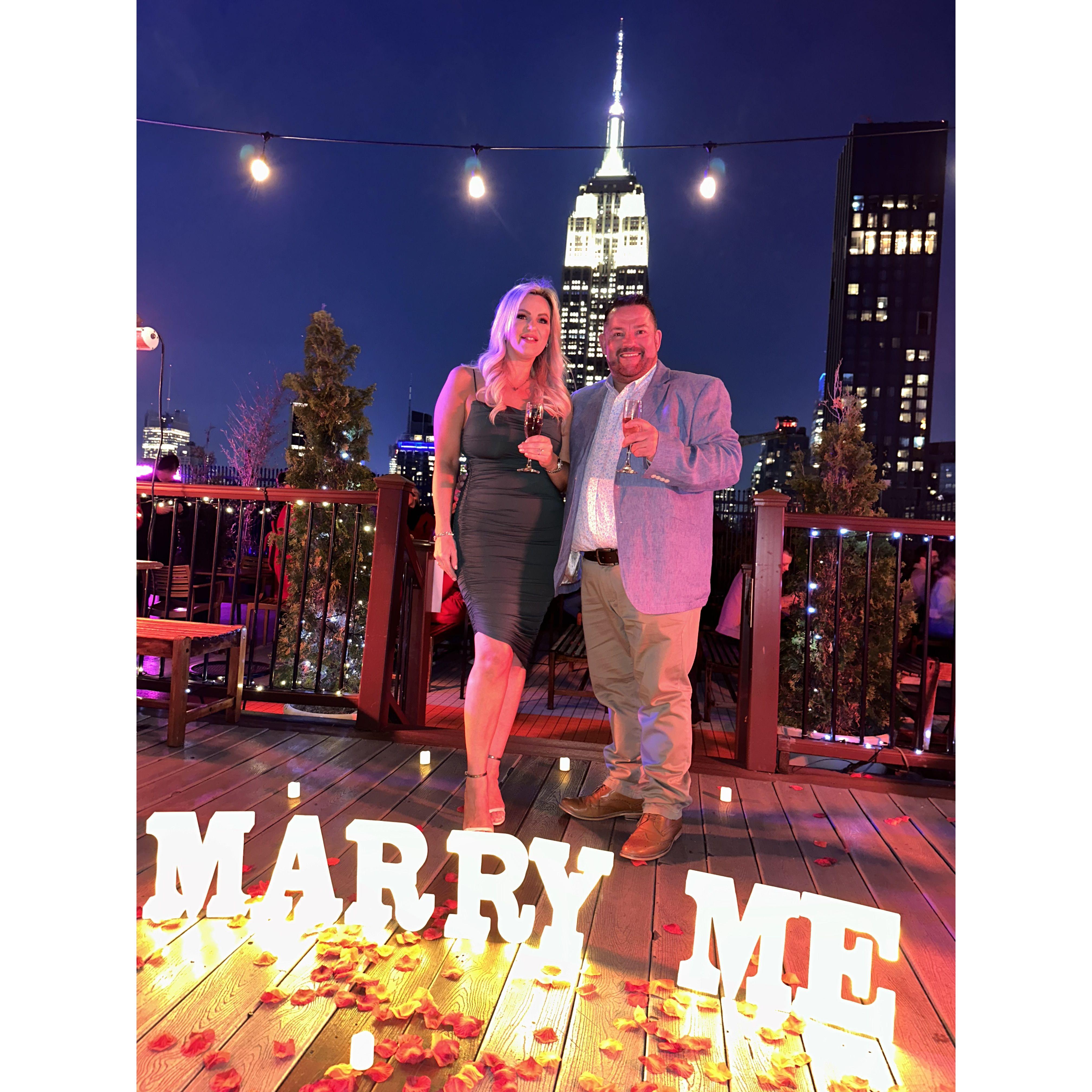 She said yes!