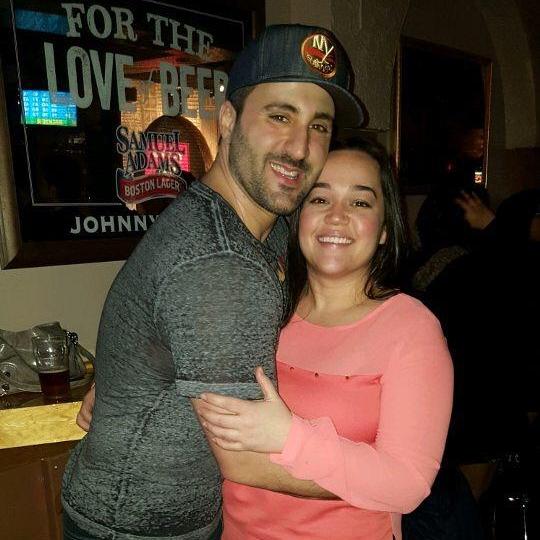 Snapped on Louis' birthday at Johnny Pumps, BK