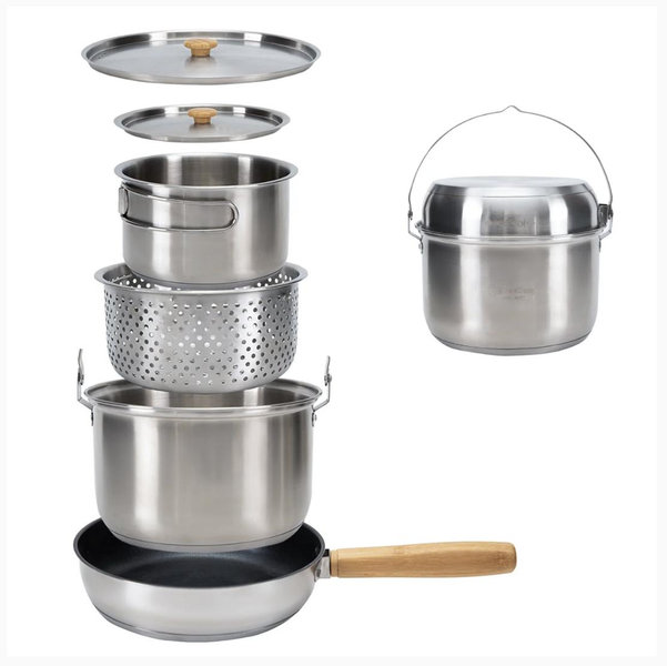KingCamp Stainless Steel Cookware Set