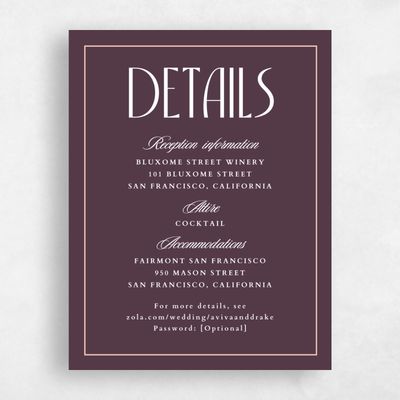 Dark Plum, Purple Wedding Enclosure - Trogir