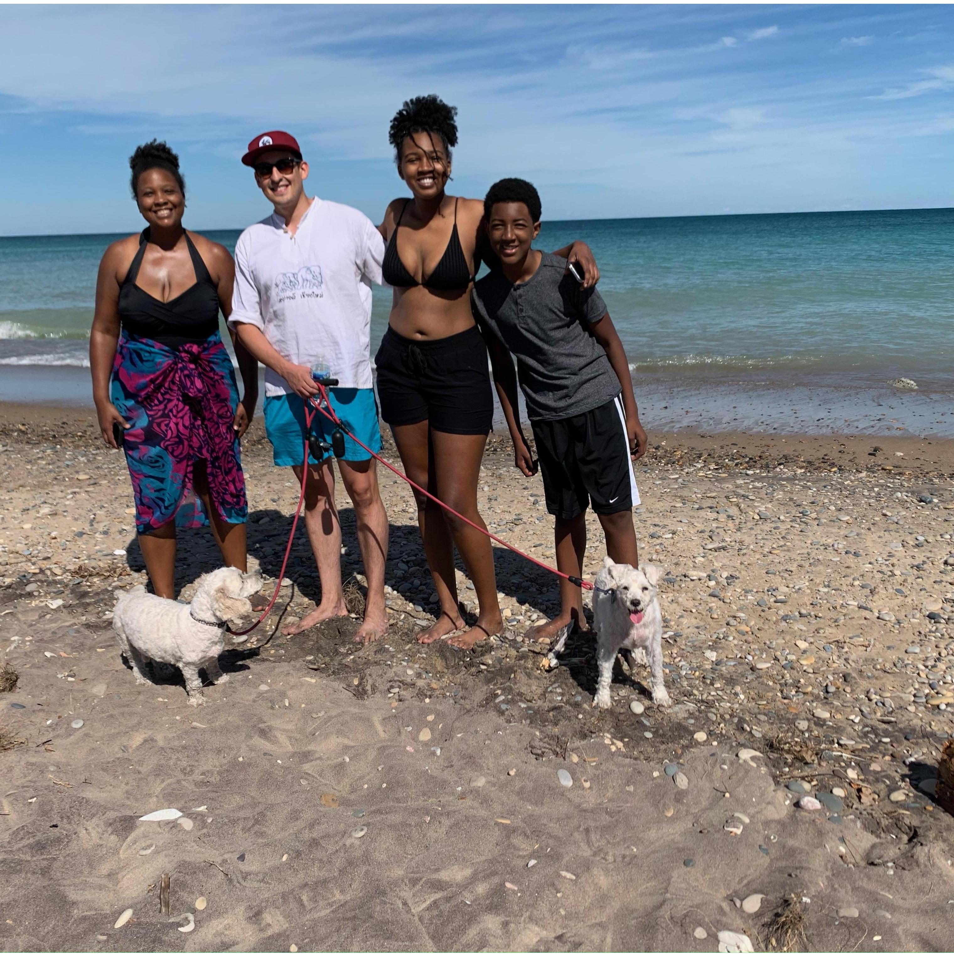 Beach camping with the fam.