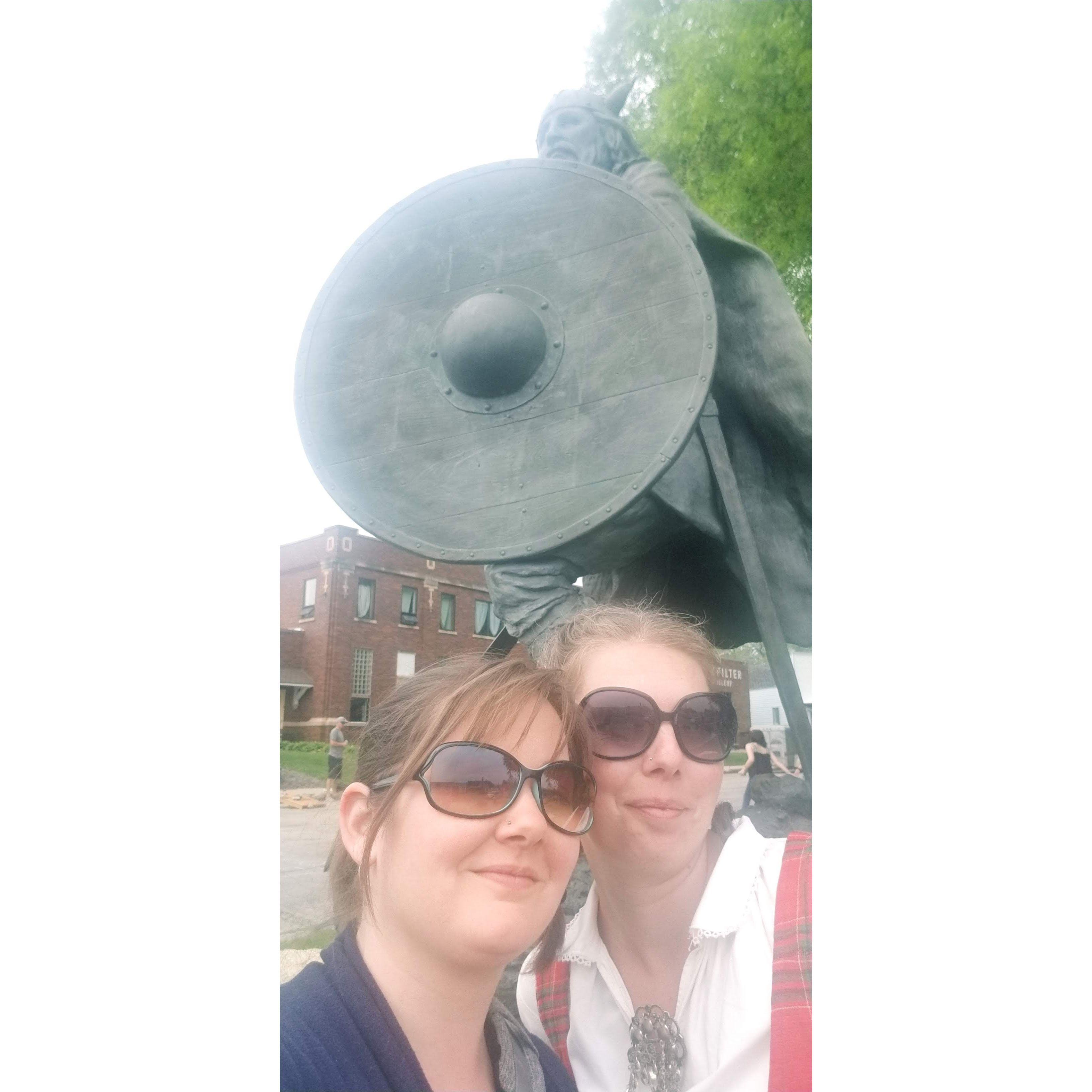 Syttende Mai and Nathalie in a Bunad.