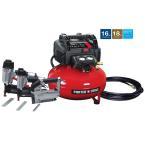 6 Gal. 150 PSI Portable Electric Air Compressor, 16-Gauge Nailer, 18-Gauge Nailer and 3/8 in. Stapler Combo Kit (3-Tool)