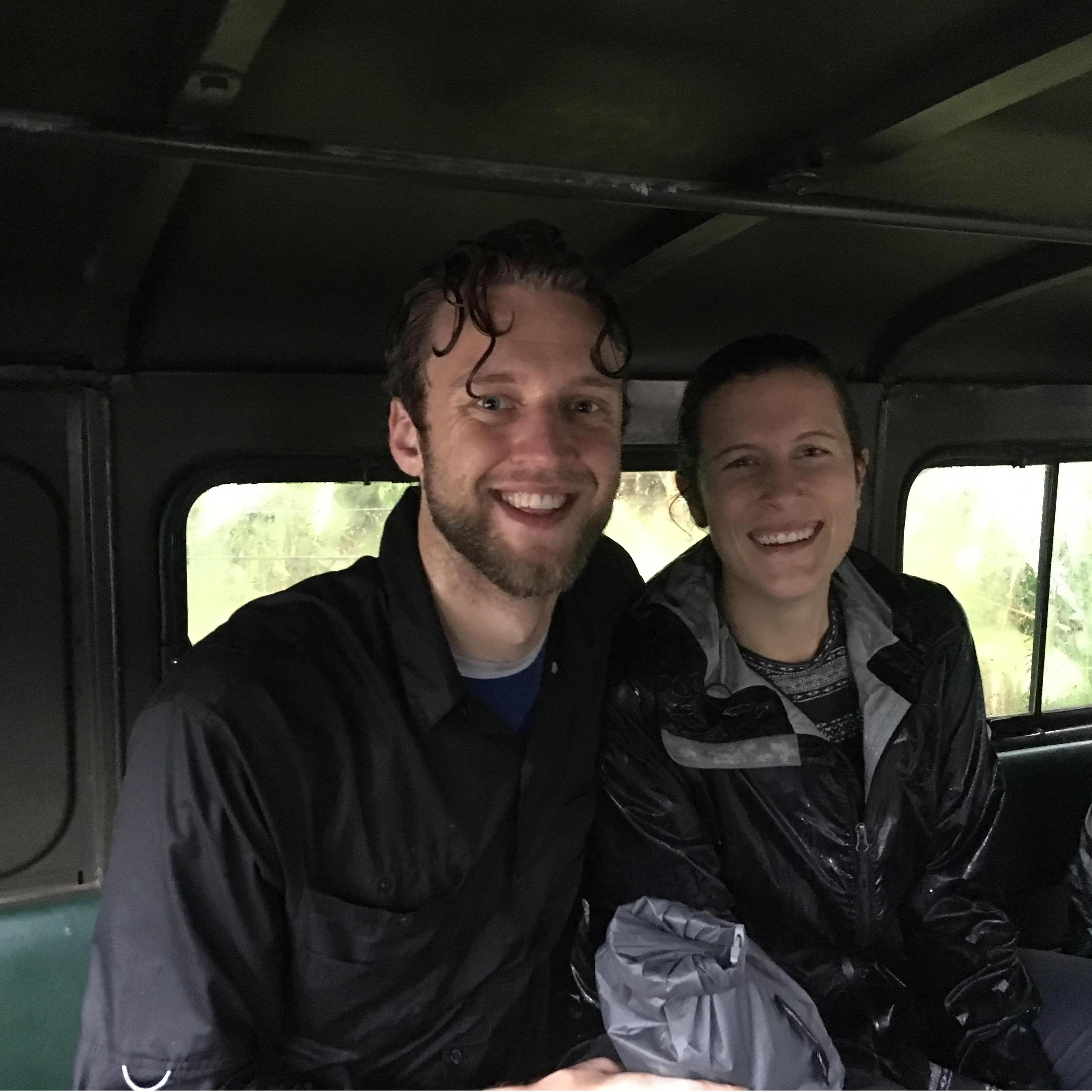 Survived our jungle trek during a typhoon in Vietnam