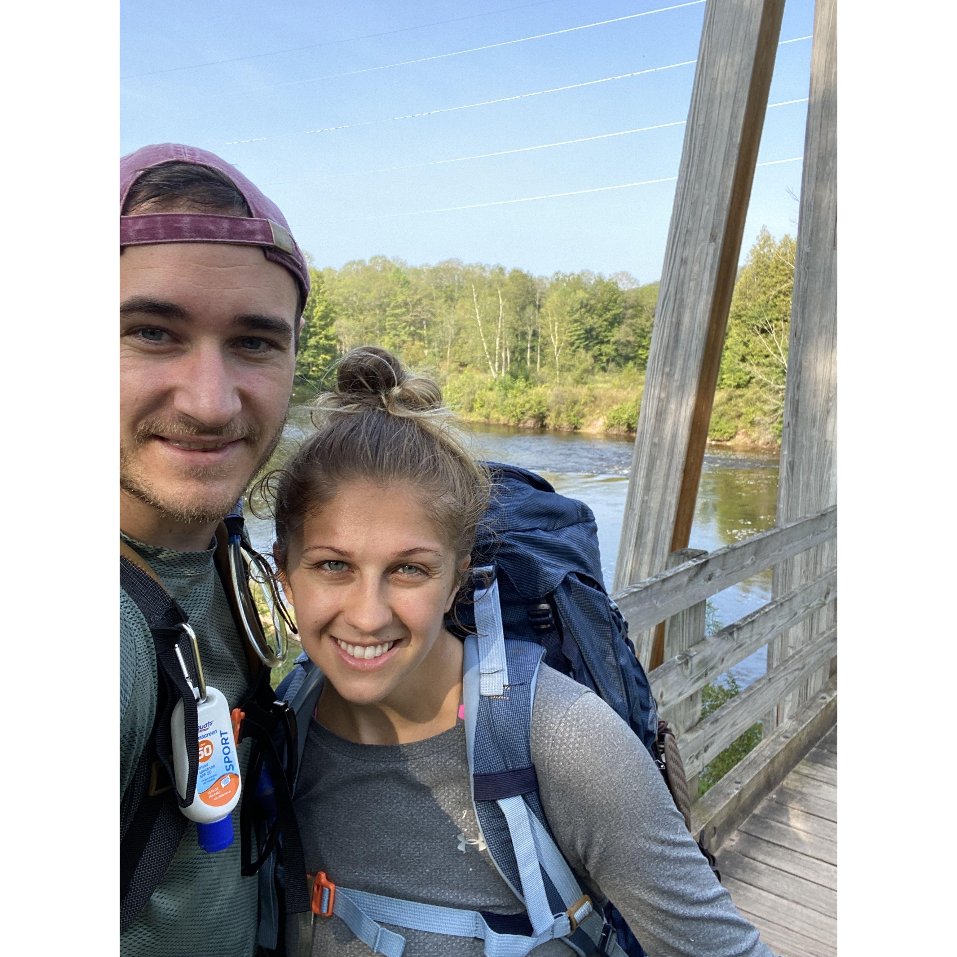 Backpacking the Manistee River Loop.