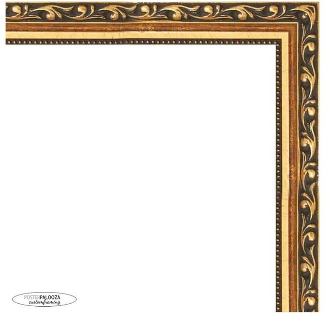 Poster Palooza 18x24 Traditional Gold Complete Wood Picture Frame with UV Acrylic Plexiglass, Foam Board Backing & Hardware Included