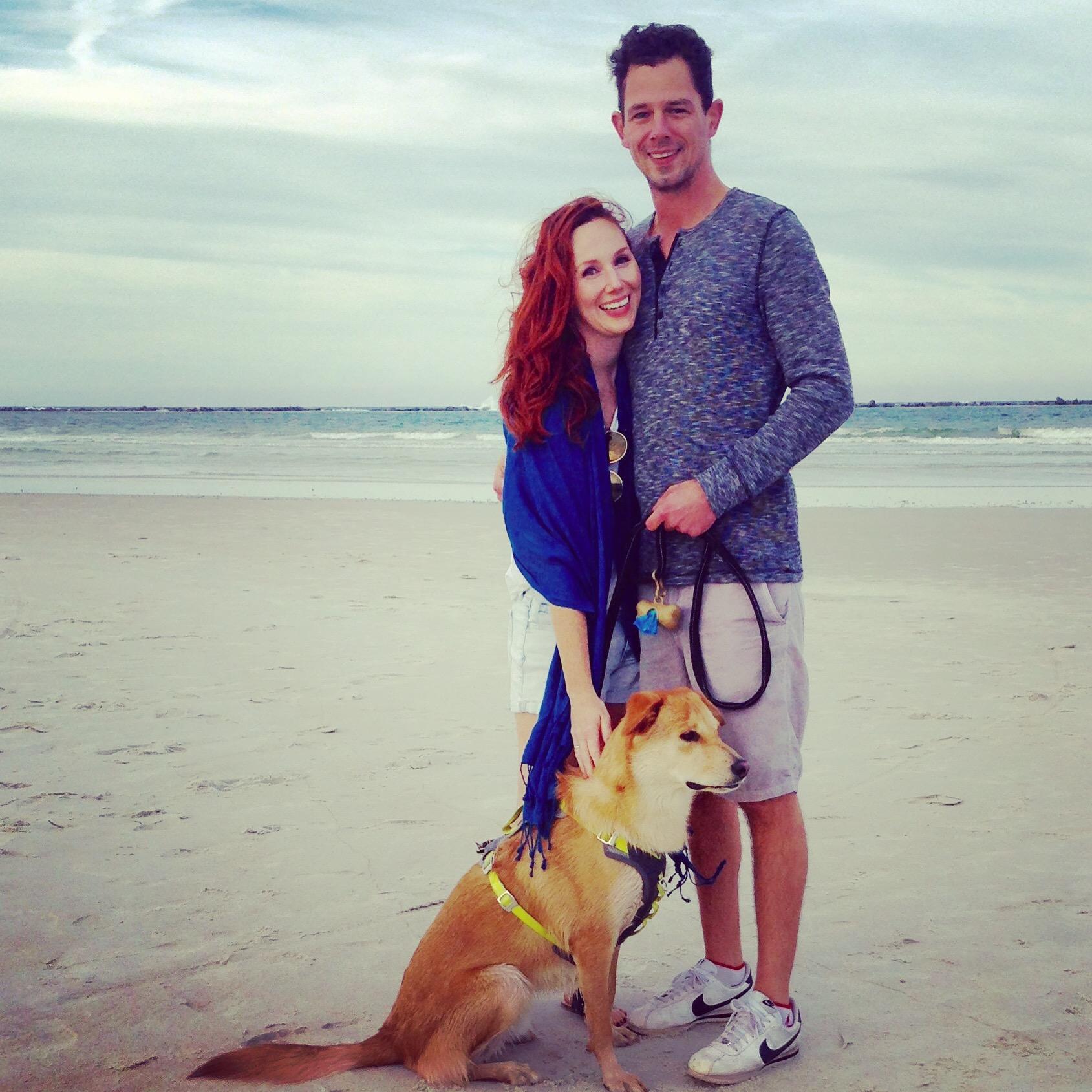 Winston's first trip to the beach-Florida