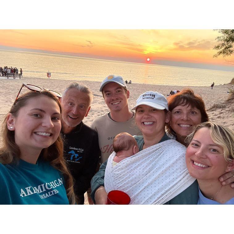 Enjoying the sunsets on Lake Michigan in Ludington, MI - July 2021