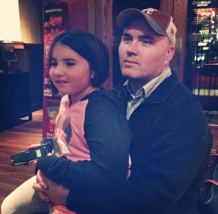 Shannon and his oldest daughter