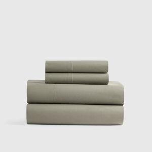 Organic Percale Sheets in Dried Sage - Cal King