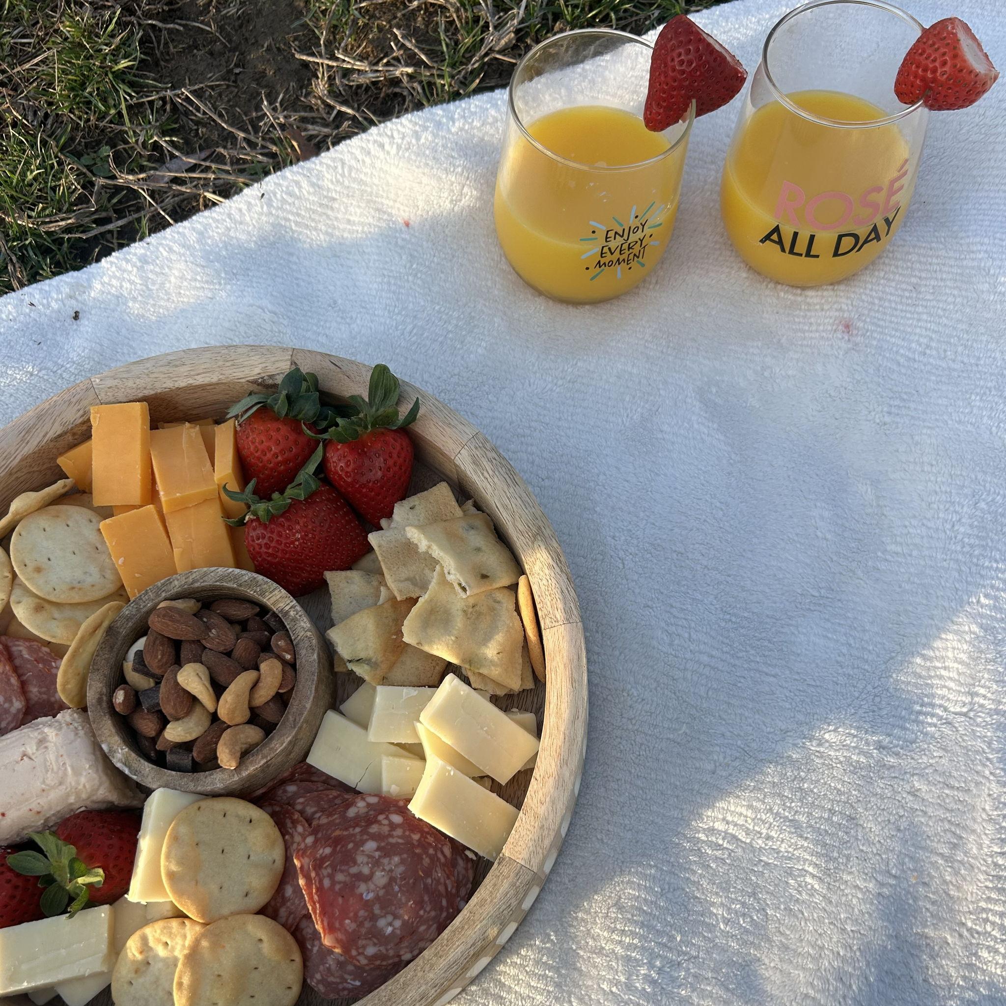 Isaac and Morgan love to make charcuterie boards together for date nights. :)
