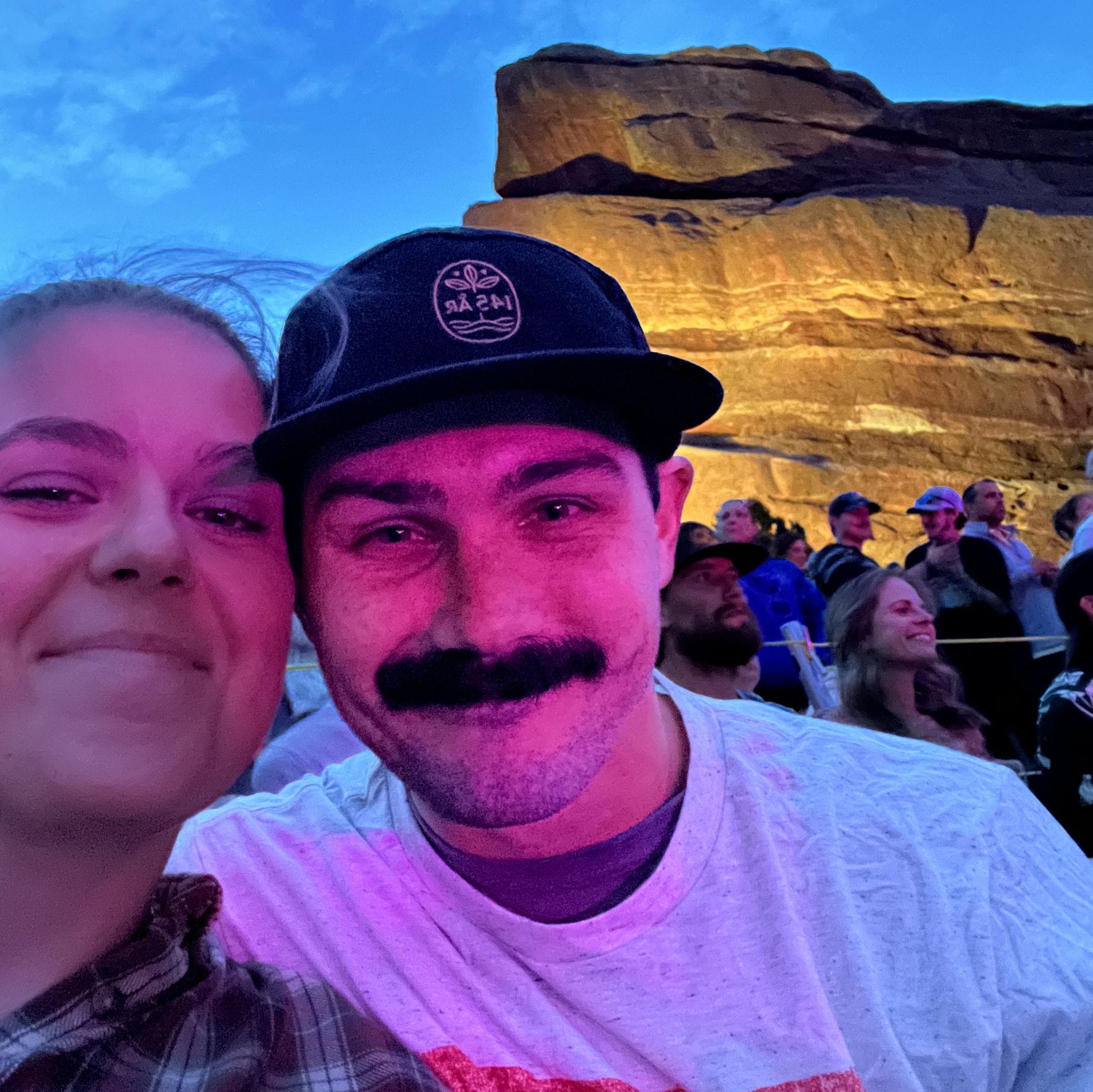 Nathan's first time at Red Rocks!